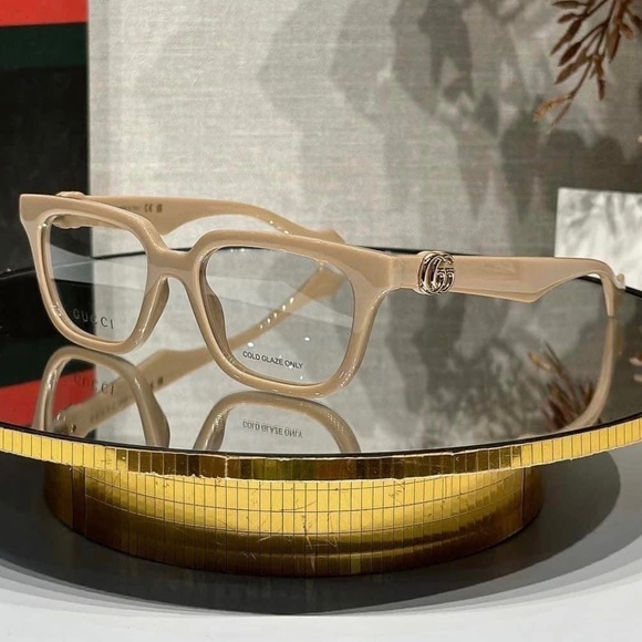NWT Gucci GG1536O - 007 Nude Eyeglasses - Picture 3 of 10